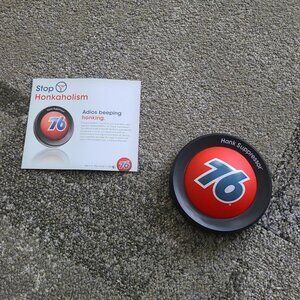 Union 76 Gas Station Honk Suppressor Squeak Toy